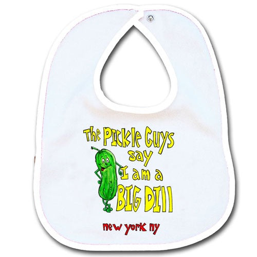 Pickle Guys Says I'm a BIG DILL Bib - White