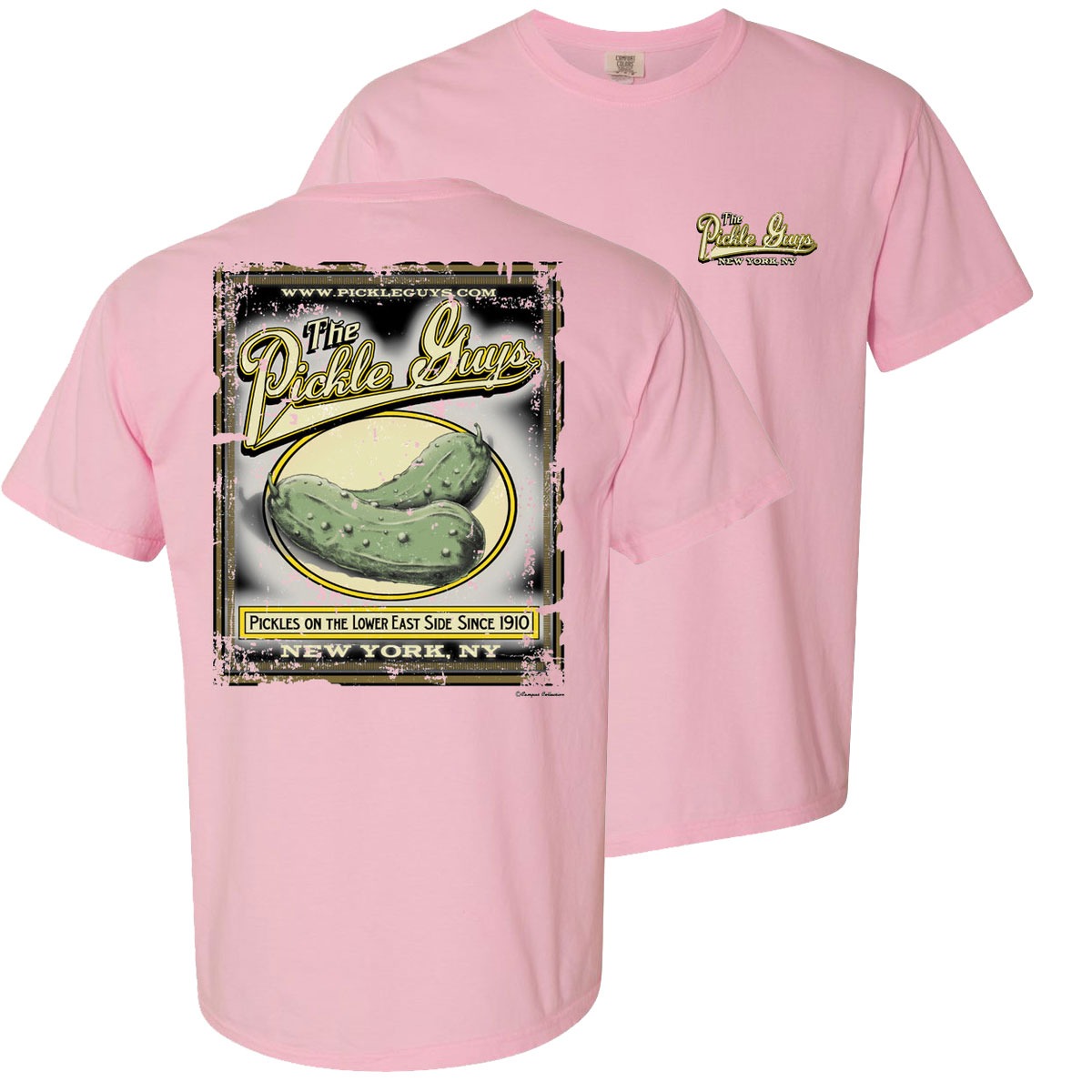 Pickle Guys Logo T-Shirt Bright Salmon – Shipping Included – The Pickle Guys