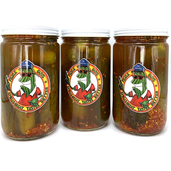 Triple Hot Sour Pickles Quart Package – The Pickle Guys