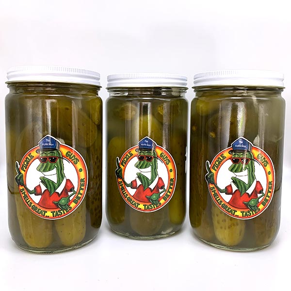 Double Sour Pickles Quart Package – The Pickle Guys