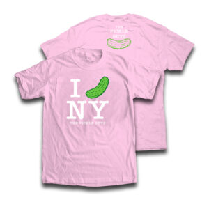 The Pickle Guys I pickle NY Pink T-shirt