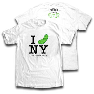 The Pickle Guys I pickle NY white T-shirt